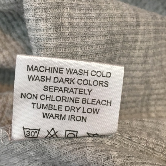 Blu Rock Gray Waffle Knit thermal Shirt - L Comfort Loungewear - Layering - Picture 7 of 7